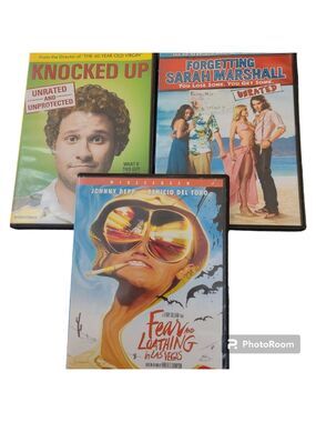 3 DVD Collection: Forgetting Sarah Marshall, Knocked Up, Fear and Loathing